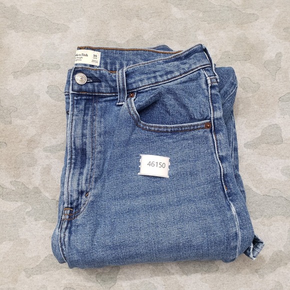 Abercrombie and Fitch Jeans Womens 30 Blue The Ankle Straight Denim Medium Wash - Picture 9 of 9